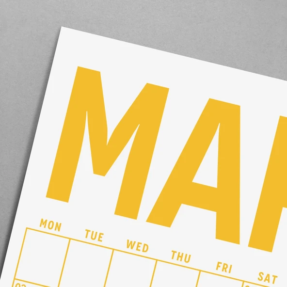 2026 Aylık Planlayıcı Duvar Takvimi, 33X48 cm & A4 Poster Takvim, Aile Takvimi, Gökkuşağı Renkleri - 6