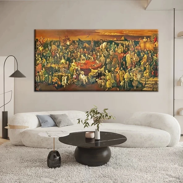 Tarihi Çarşı Kanvas Tablo ürün görseli