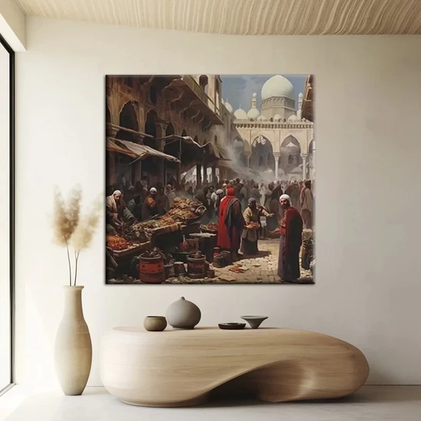 Zanaatkârlar Çalışırken Kanvas Tablo - 1