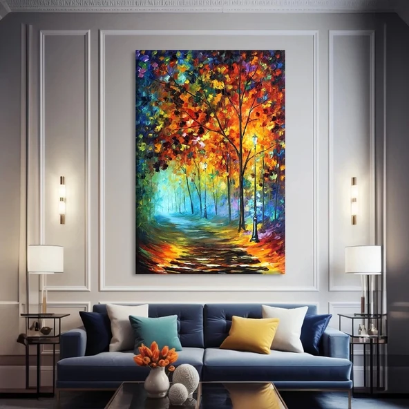 Modern Sanat Çiçekleri Kanvas Tablo ürün görseli