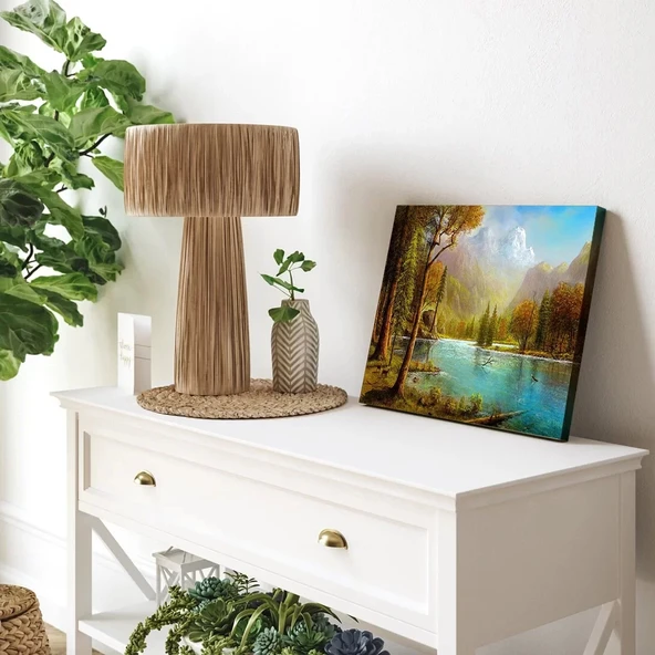 Sakin Suların Yanıbaşında Kanvas Tablo - Resim 3