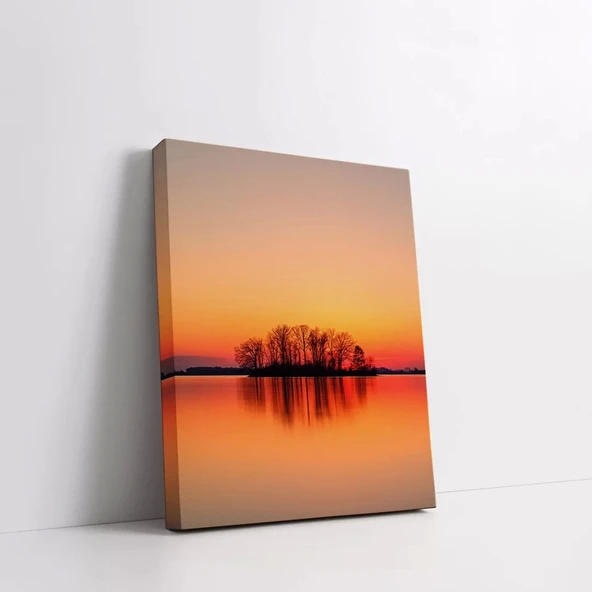 Kızıl Gökyüzü Kanvas Tablo - Resim 2