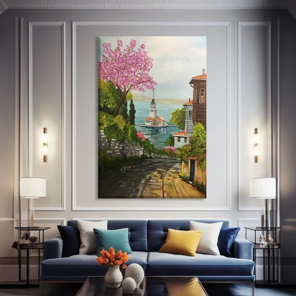 Yeşil Bahçe Kanvas Tablo ürün görseli