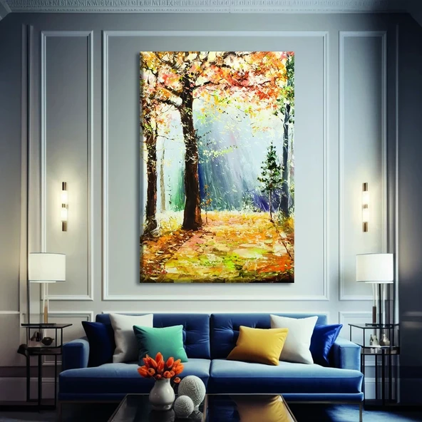 Kış Ormanı Kanvas Tablo ürün görseli