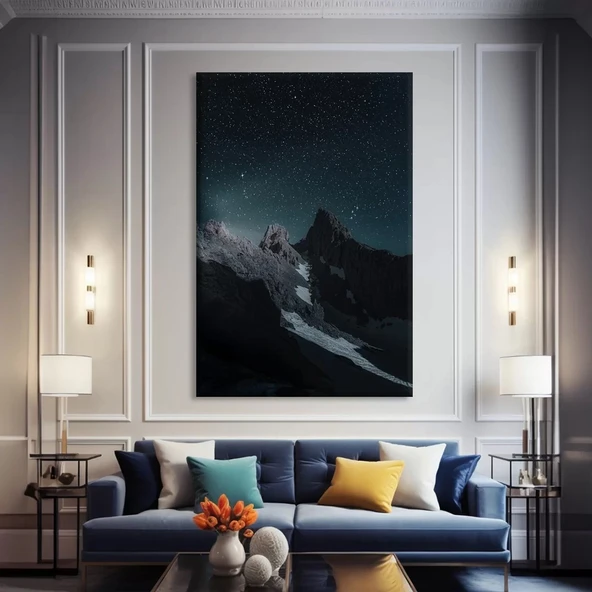 Geceleyin Zirve Kanvas Tablo ürün görseli