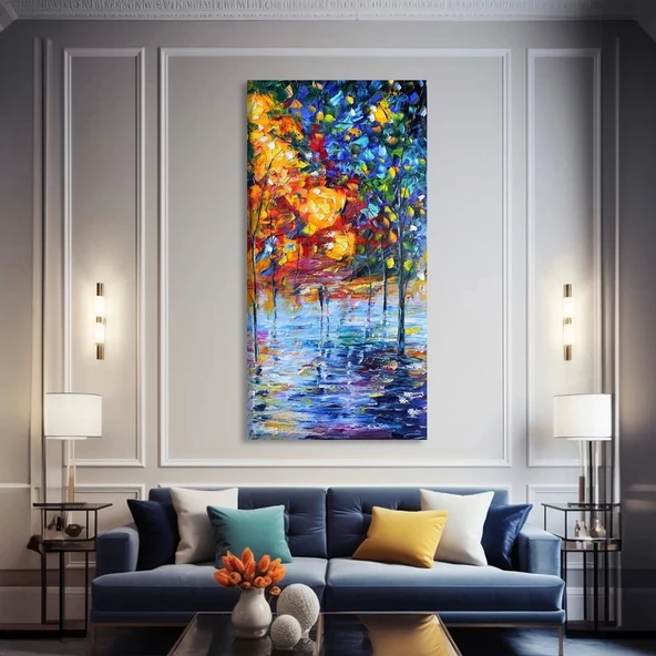 Renkli Yollar Kanvas Tablo ürün görseli