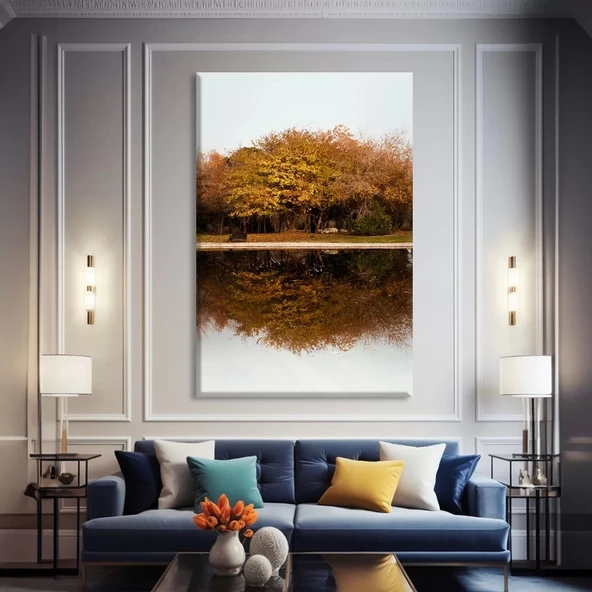 Sonbahar Yansımaları Kanvas Tablo ürün görseli