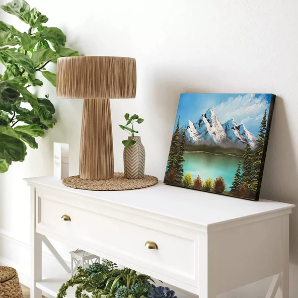 Buzul Göl Sükuneti Kanvas Tablo - Resim 2