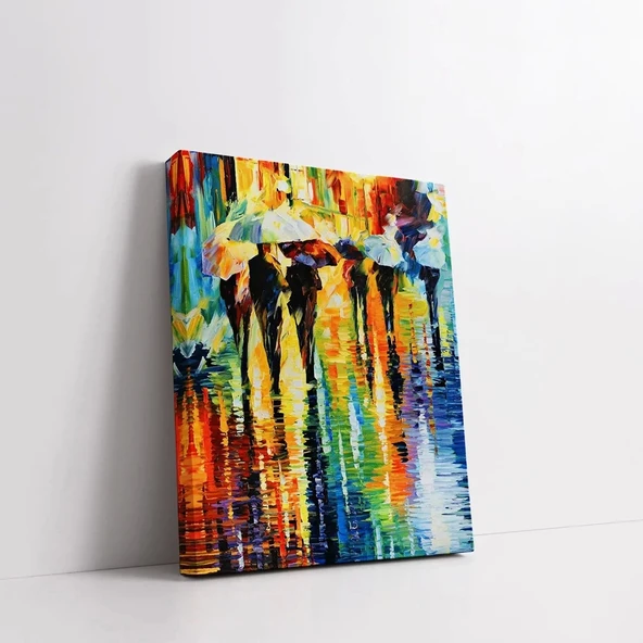 Akarsu Kenarı Kanvas Tablo - Resim 2