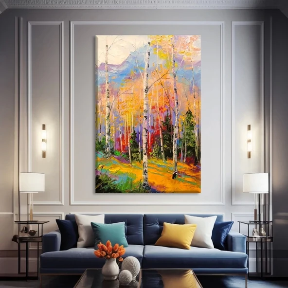 Sonbahar Senfonisi Kanvas Tablo ürün görseli