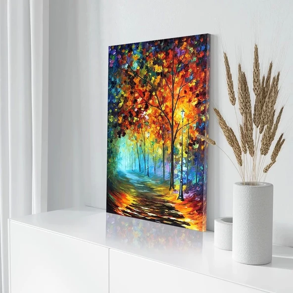 Modern Sanat Çiçekleri Kanvas Tablo - Resim 3