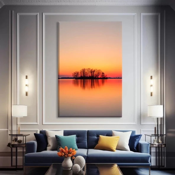 Kızıl Gökyüzü Kanvas Tablo ürün görseli