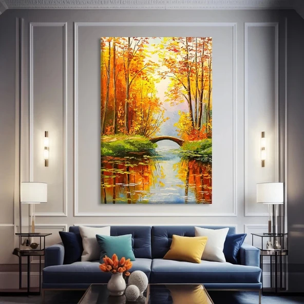 Altın Sonbahar Kanvas Tablo ürün görseli