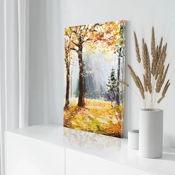 Kış Ormanı Kanvas Tablo - Resim 3
