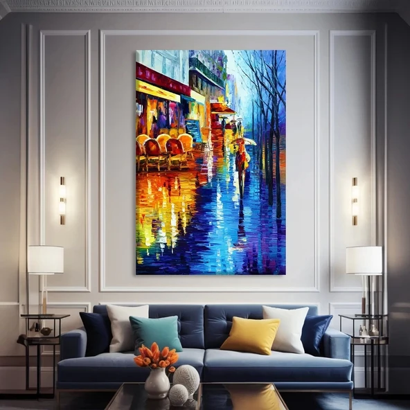 Şehirdeki Renkler Kanvas Tablo ürün görseli