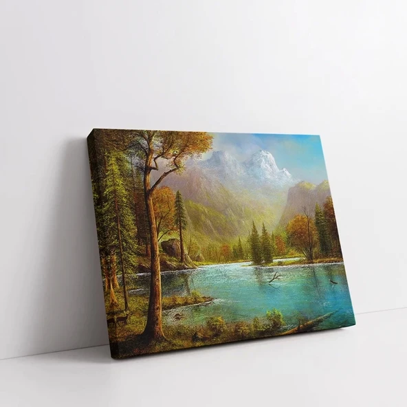 Sakin Suların Yanıbaşında Kanvas Tablo - Resim 2