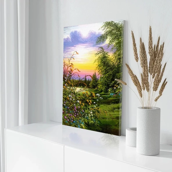 Sonbahar Parkı Kanvas Tablo - Resim 3