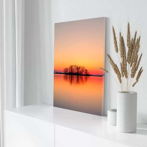 Kızıl Gökyüzü Kanvas Tablo - Resim 3