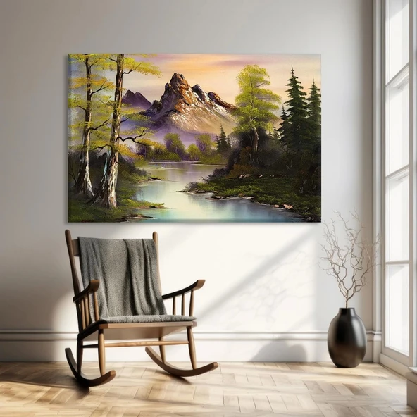 Dağ Yamacı Serenadı Kanvas Tablo ürün görseli