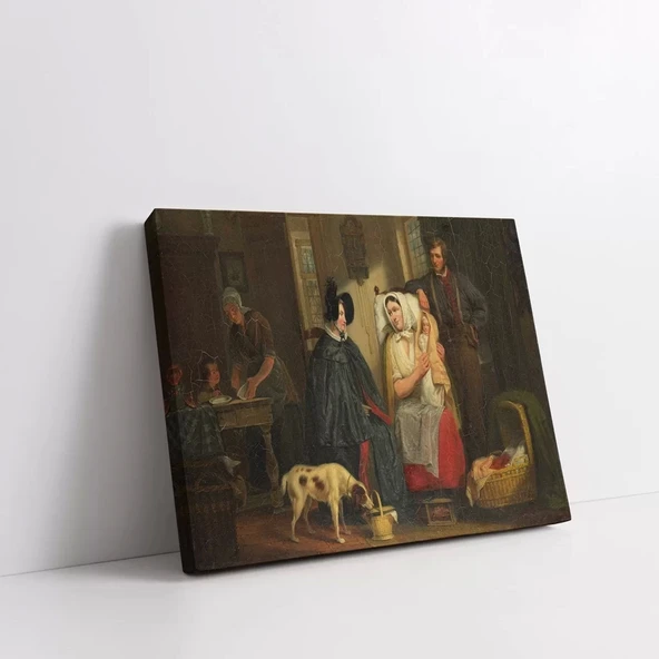 Anneyi Ziyaret Kanvas Tablo - Resim 2