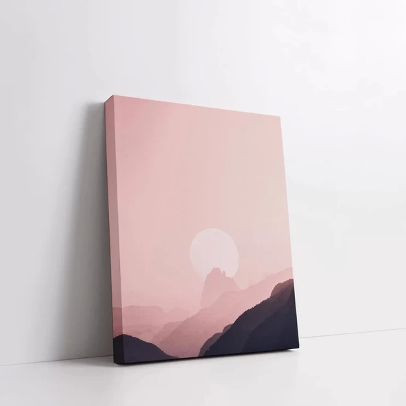 Pastel Dağlar Kanvas Tablo - Resim 2