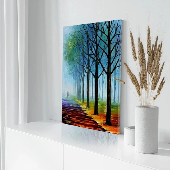 Issız Yol Kanvas Tablo - Resim 3