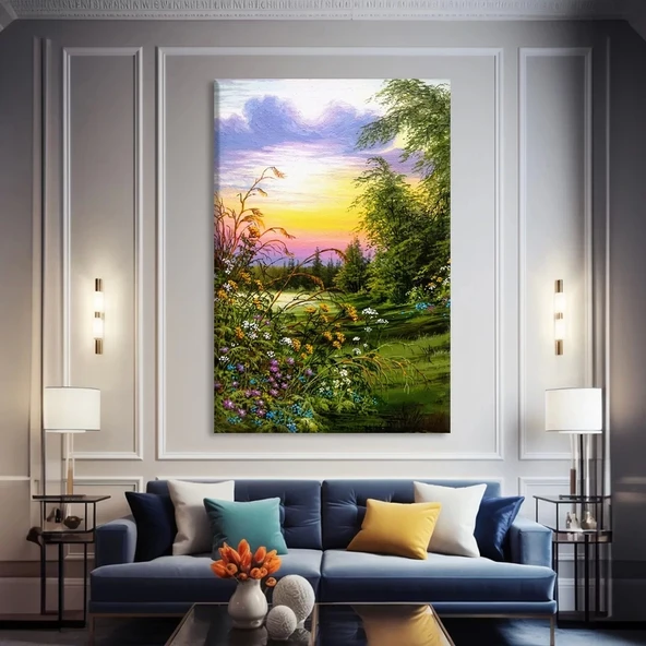 Sonbahar Parkı Kanvas Tablo ürün görseli