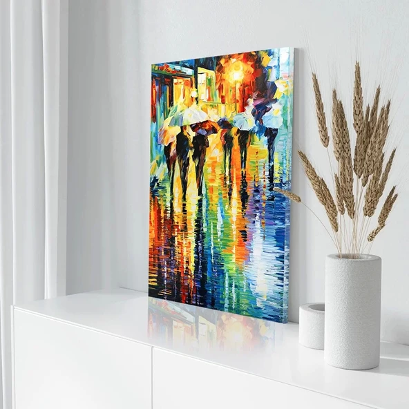 Akarsu Kenarı Kanvas Tablo - Resim 3