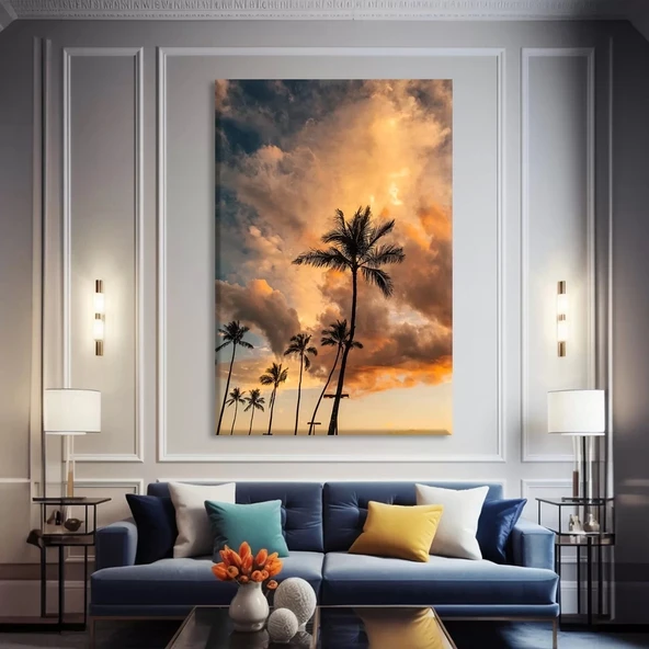 Tropikal Günbatımı Kanvas Tablo ürün görseli