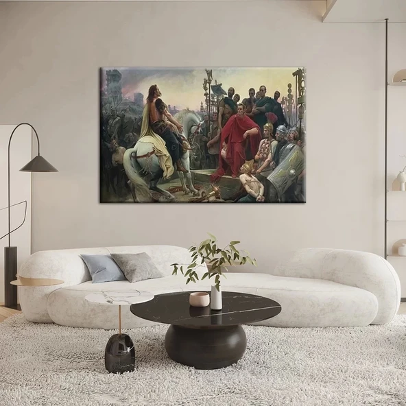 Tarih Öncesi Yankılar Kanvas Tablo ürün görseli