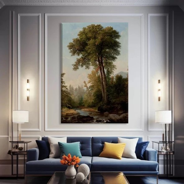 Eski Dünya Ağacı Kanvas Tablo ürün görseli