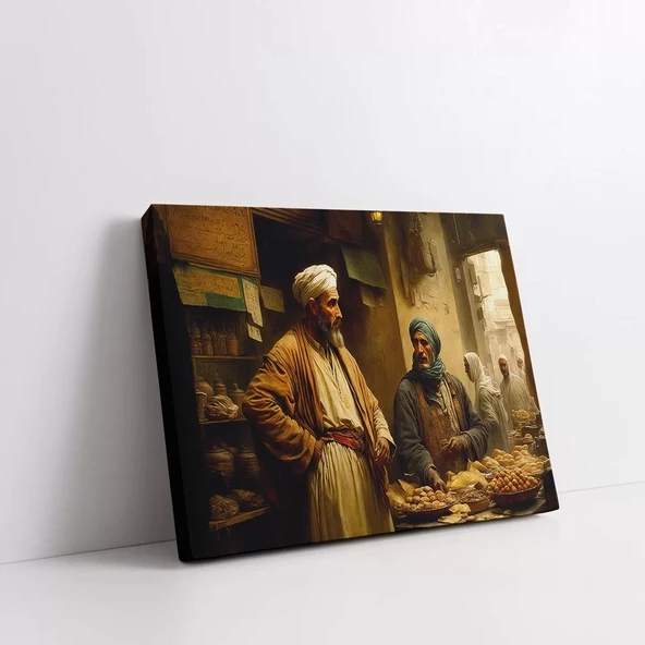 Gündelik Hikayeler Kanvas Tablo - Resim 3