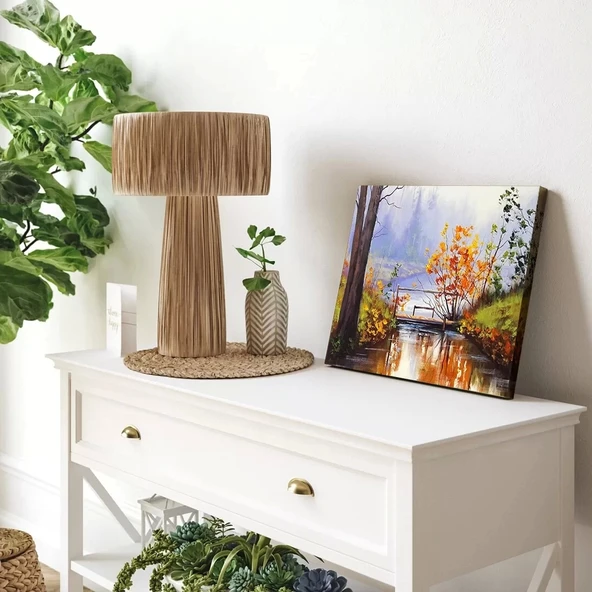 Sonbahar Yansıması Kanvas Tablo - Resim 3