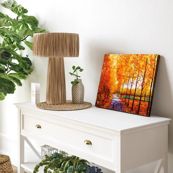 Sonbaharın Altın Işıkları Kanvas Tablo - Resim 3