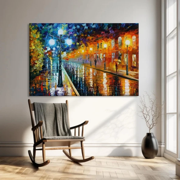 Gece Aydınlığı Kanvas Tablo ürün görseli