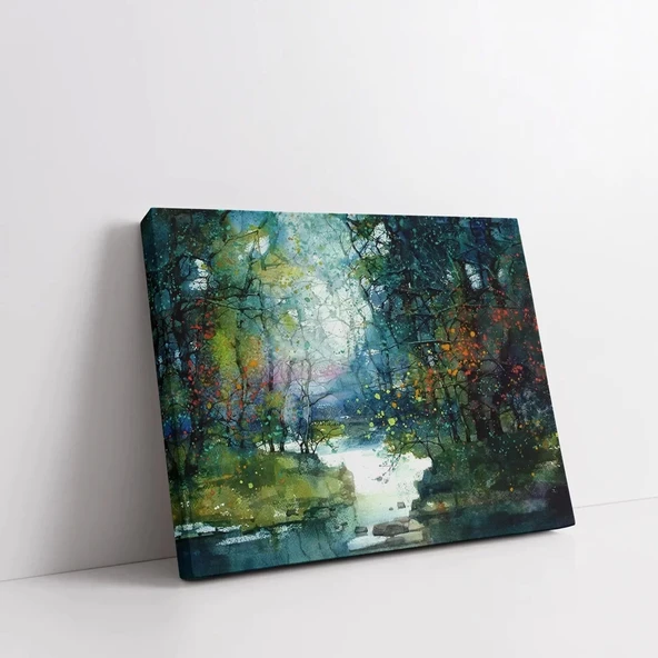 Ormanın Derinlikleri Kanvas Tablo - Resim 3