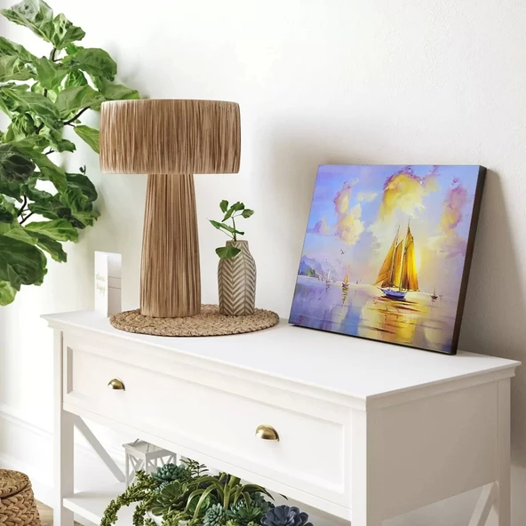 Yelkenli Yolculuğu Kanvas Tablo - Resim 3