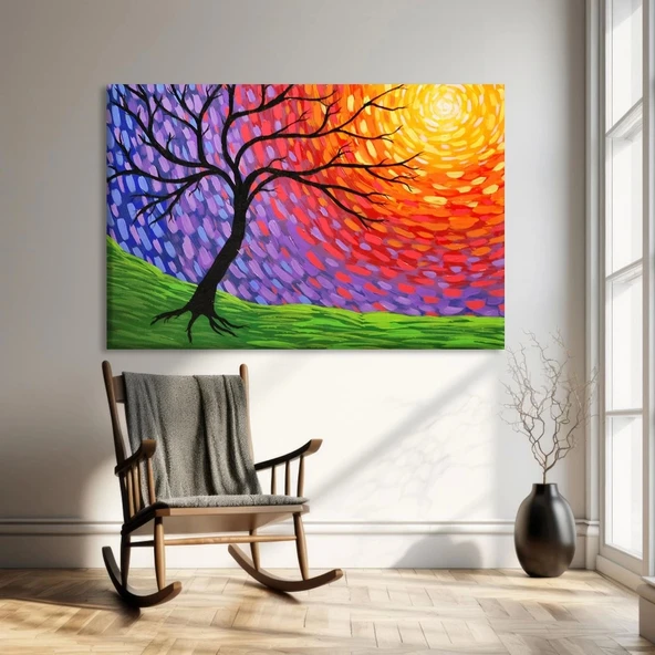 Renklerin Dansı Kanvas Tablo ürün görseli