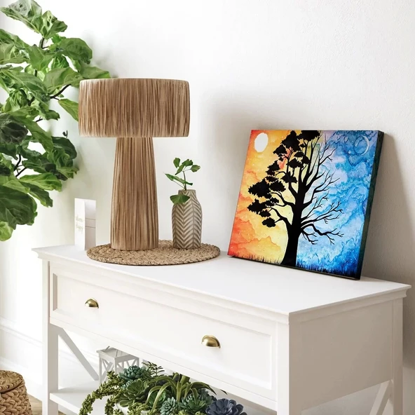 Günbatımı Silüeti Kanvas Tablo - Resim 3