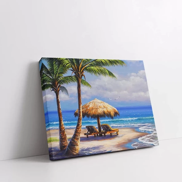 Tropik Sığınak Kanvas Tablo - Resim 2