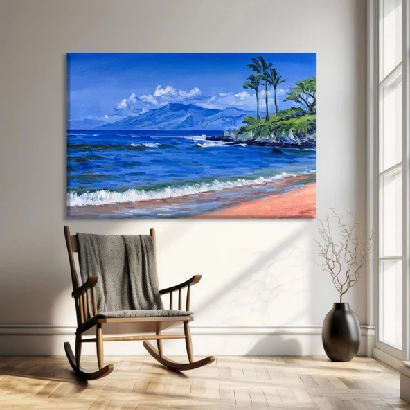 Kıyı Yolculuğu Kanvas Tablo ürün görseli