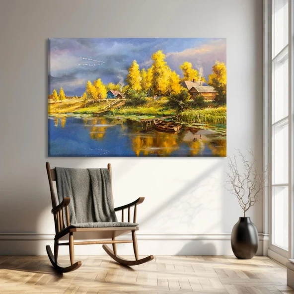 Altın Saat Kanvas Tablo ürün görseli