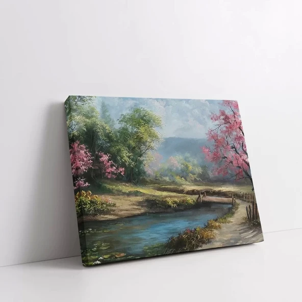 Baharın İlk Çiçekleri Kanvas Tablo - Resim 2