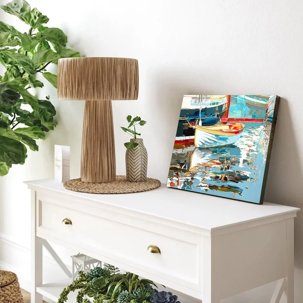 Limanın Renkleri Kanvas Tablo - Resim 3