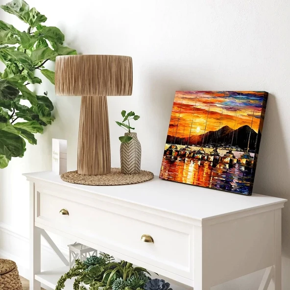 Gün Batımında Yansımalar Kanvas Tablo - Resim 3