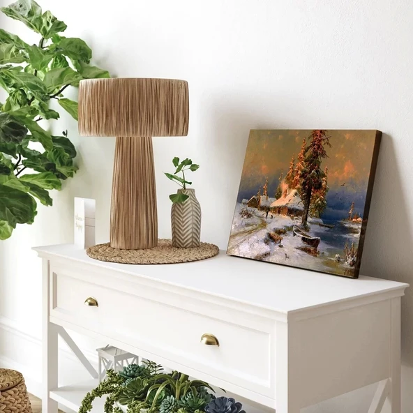 Kışın Huzuru Kanvas Tablo - Resim 3