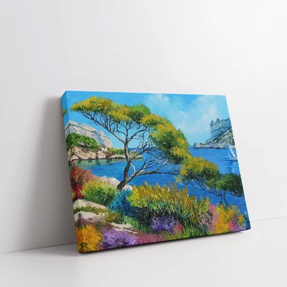 Kıyıdaki Zaman Kanvas Tablo - Resim 2