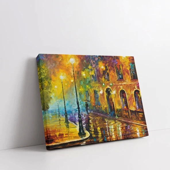 Yağmur Altında Kanvas Tablo - Resim 2