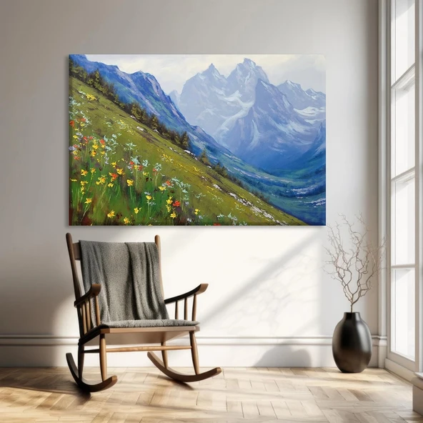 Alp Çiçekleri Kanvas Tablo ürün görseli
