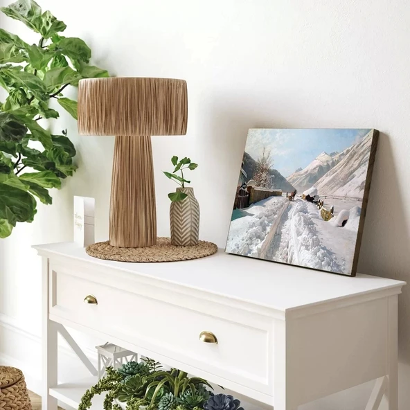 Kışın Beyaz Sessizliği Kanvas Tablo - Resim 3